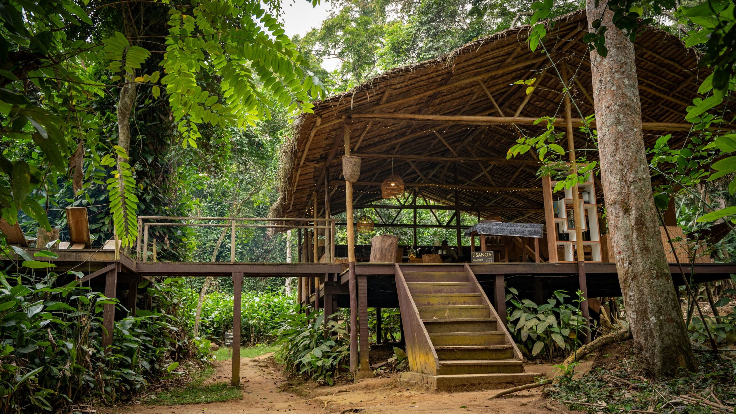 Bungalow in the heart of the forest at Odzala-Kokoua National Park